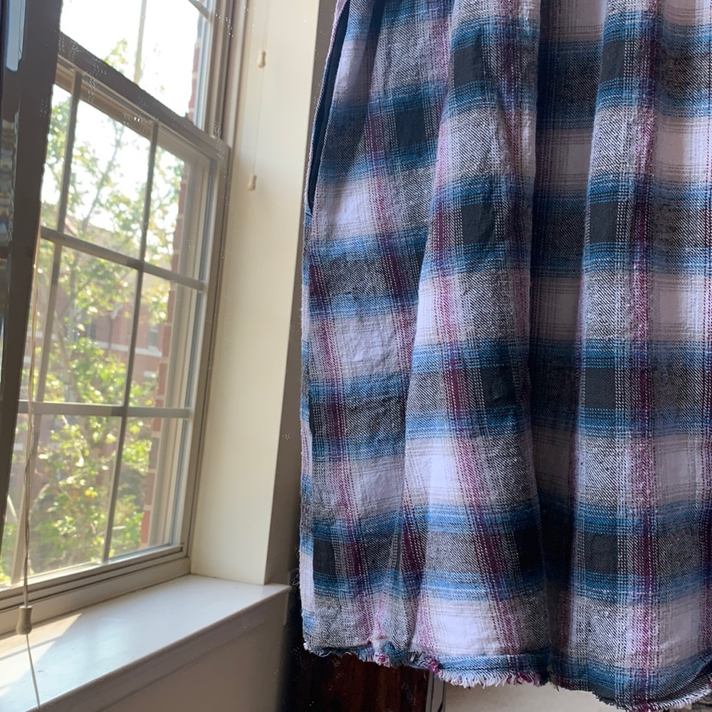 SOMEDAYS LOVIN purple & blue plaid dress (small) ✨ - Picture 4 of 4